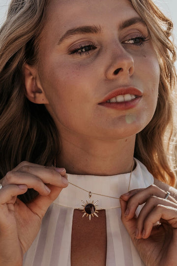 Solaris Sunburst Necklace Wisteria London